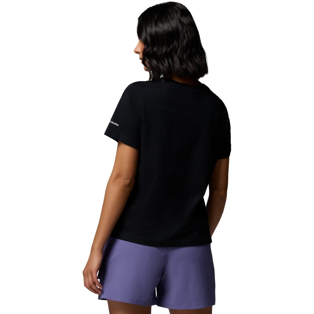 Columbia Rolling Bend Graphic T-Shirt Women - Black/Stacked Gem Mini