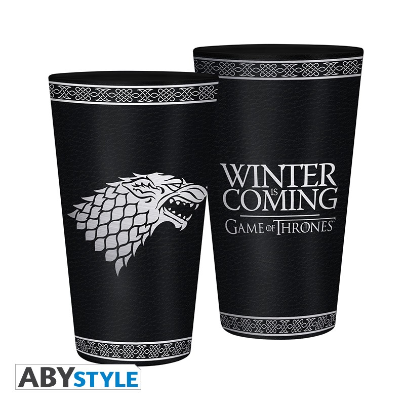 GAME OF THRONES Large Glass Premium Stark