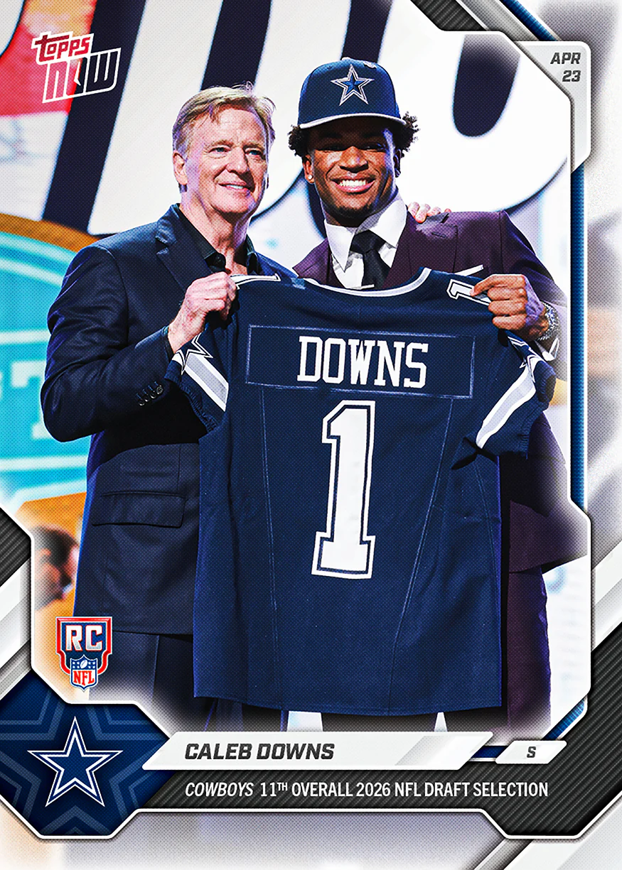 Caleb Downs  - 2026 NFL Topps NOW® - Card CDOW - PR: 7866