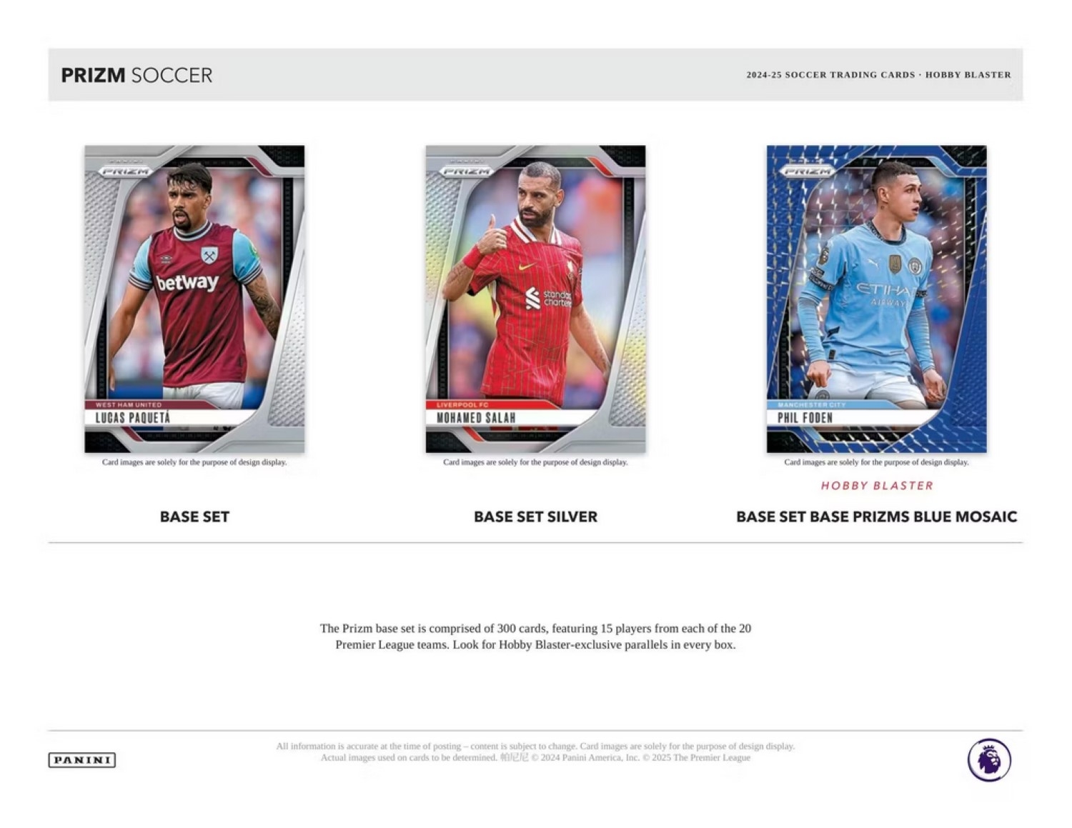 2024/25 Panini Prizm Premier League Soccer EPL Retail Box
