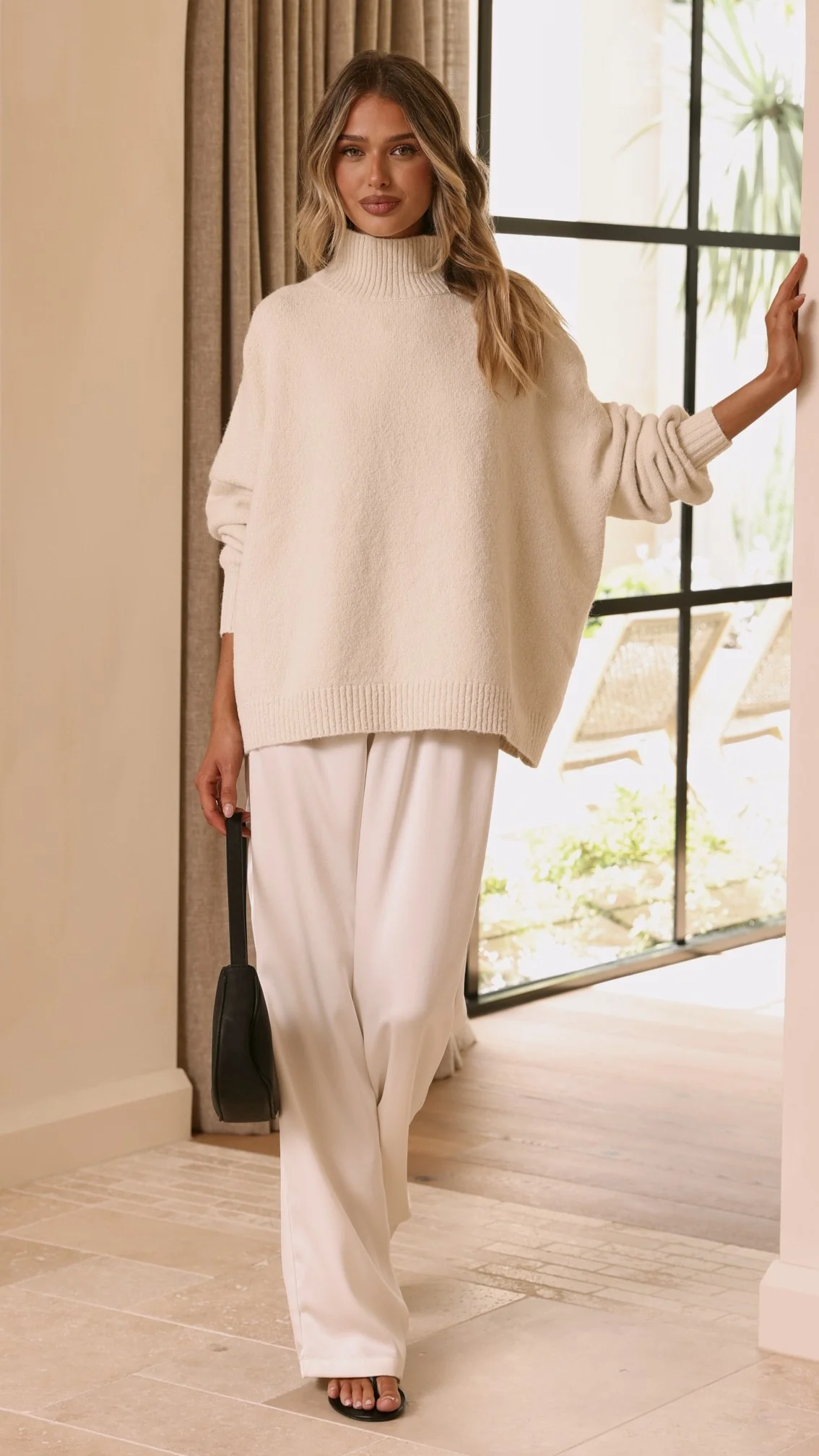 Harita Knitted Sweater - Cream