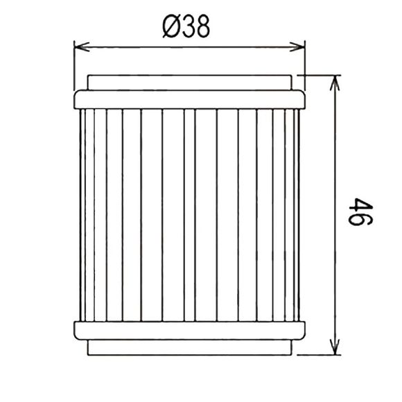 Filtre à huile HifloFiltro HF140 Type origineRef : H140 / 07120297
