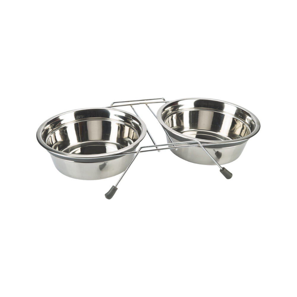 Beeztees Lumara Stainless Steel Deluxe Dining Set - 11 cm