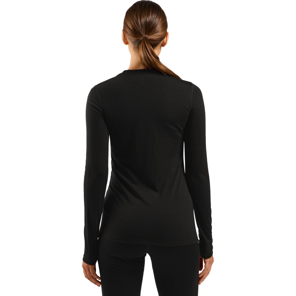 Odlo Merino Light Long Sleeve Base Layer Top Women - black