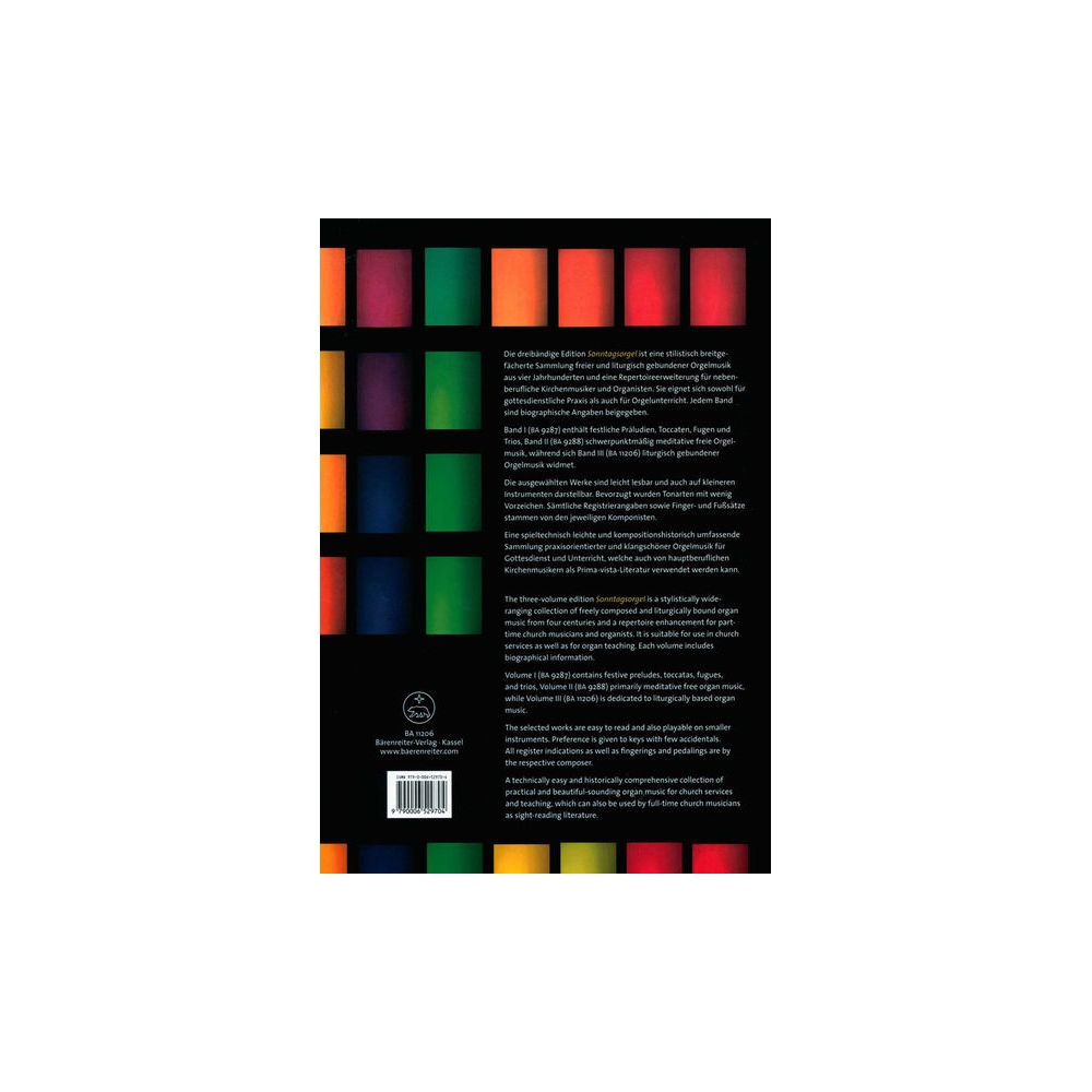 Bärenreiter Sonntagsorgel 3 – Thomann Ireland