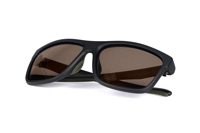 Fox Collection Green & Black Shades – Brown Lens