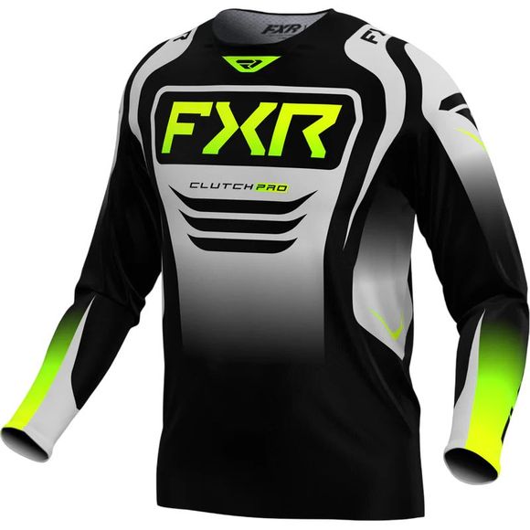 FXR CLUTCH PRO MX 25 2026 cross jersey - Black / GrayRef: FXR0839