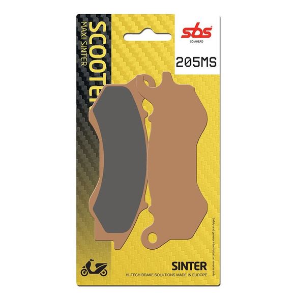 SBS 205MS Sinter Sintered Metal front brake padsRef: 205MS / 205100