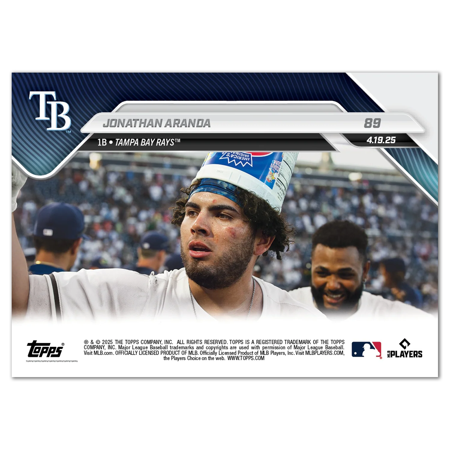 Jonathan Aranda - 2025 MLB Topps NOW® - Card 89
