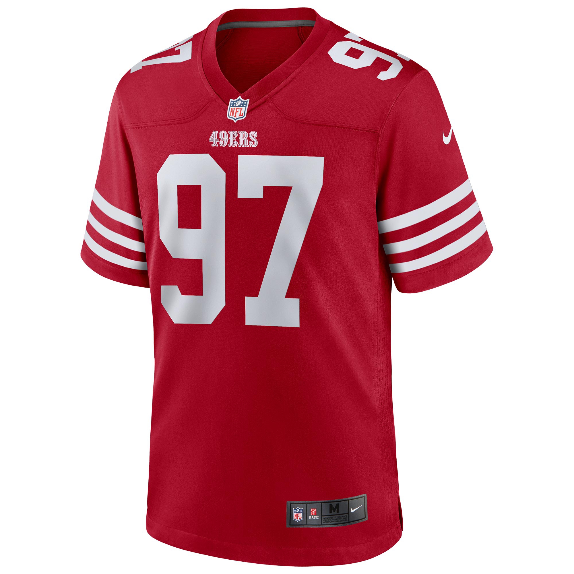 Nick Bosa #97 San Francisco 49ers Nike Game NFL Football Jersey Red