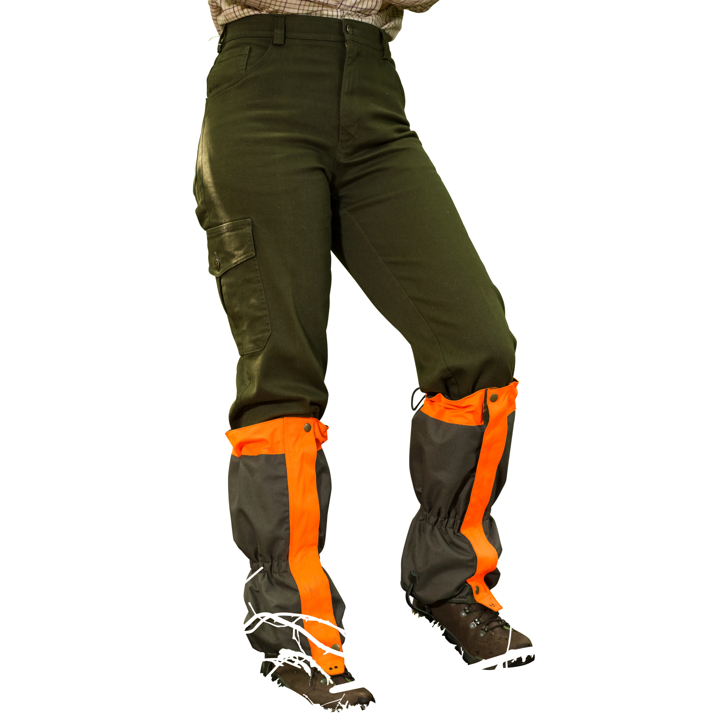 il Lago Passion Gaiters Safe Hunt Unisex (Olive\/Orange)