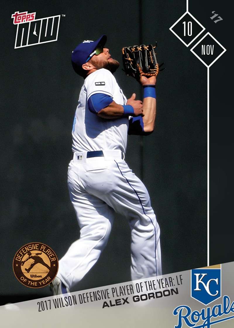 Alex Gordon - 11/11/2017 TOPPS NOW® Card - Print Run: 178
