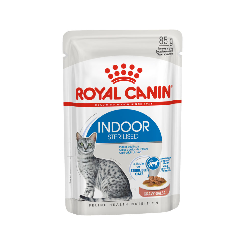 Royal Canin Sterilised Indoor in Gravy - 12 x 85 grams