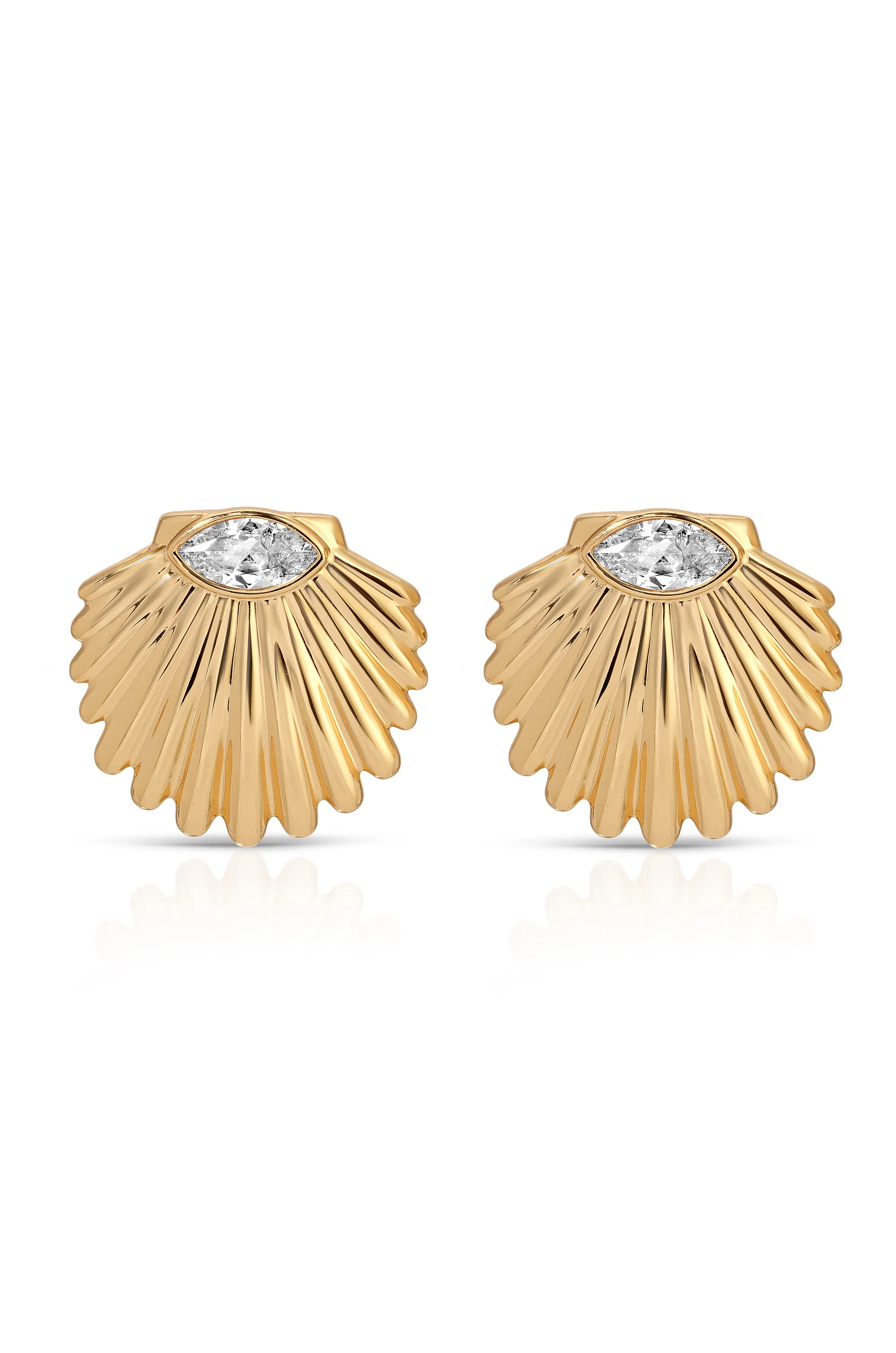 Santorini Shell Studs