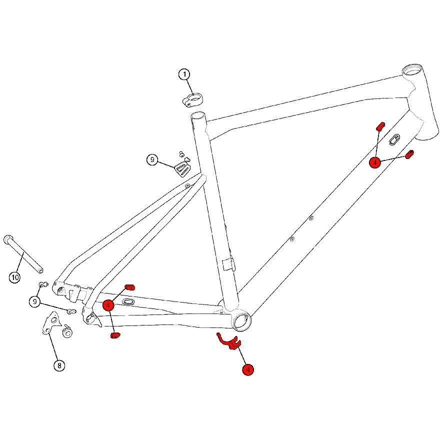 BMC Cable Guide #17 for Roadmachine 03 (as from 2017) - 300681