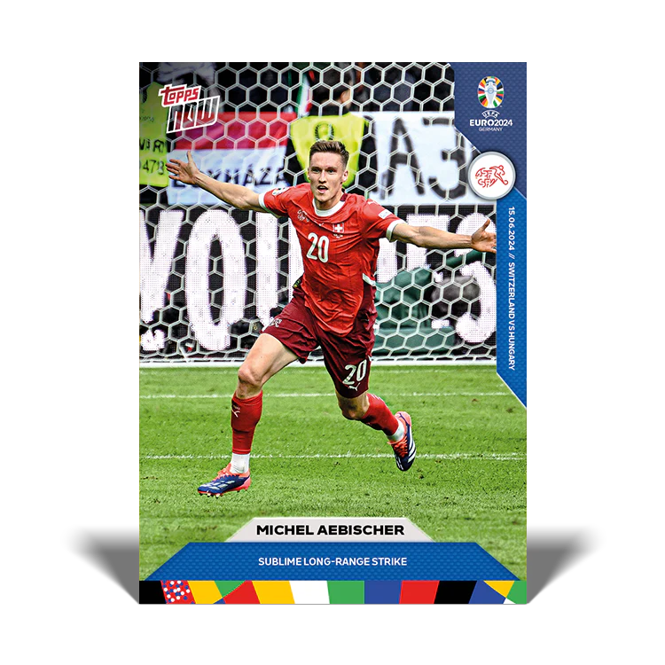 Michel Aebischer - Sublime long-range strike - EURO 2024 TOPPS NOW® Card 8
