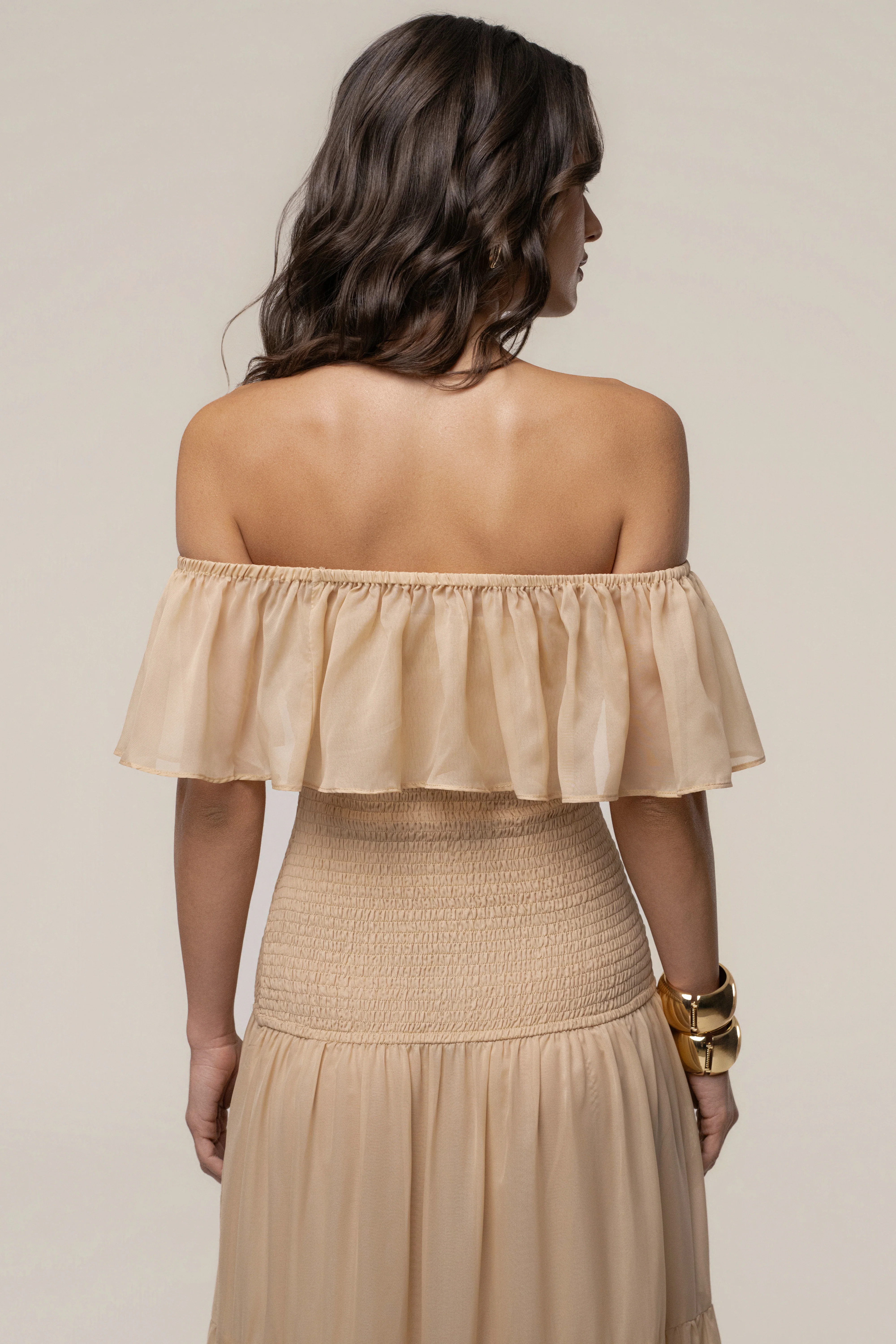 Sand Seaside Drift Maxi Dress