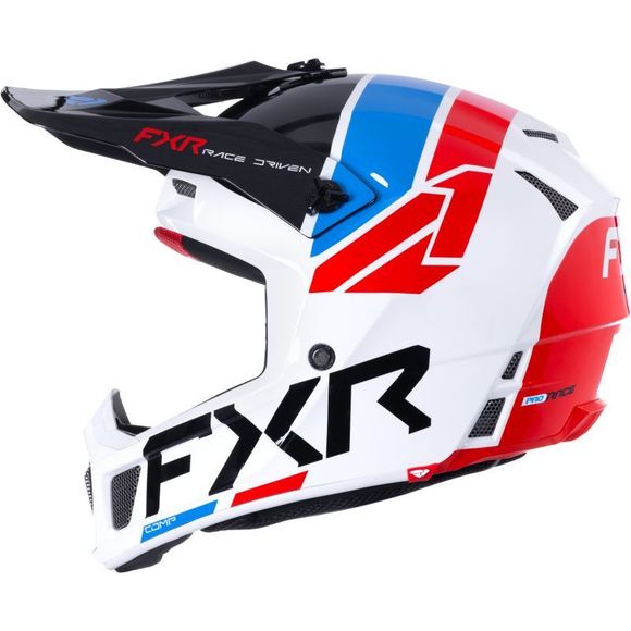 Casque cross FXR CLUTCH COMP 2026 - Blanc / BleuRef : FXR1764