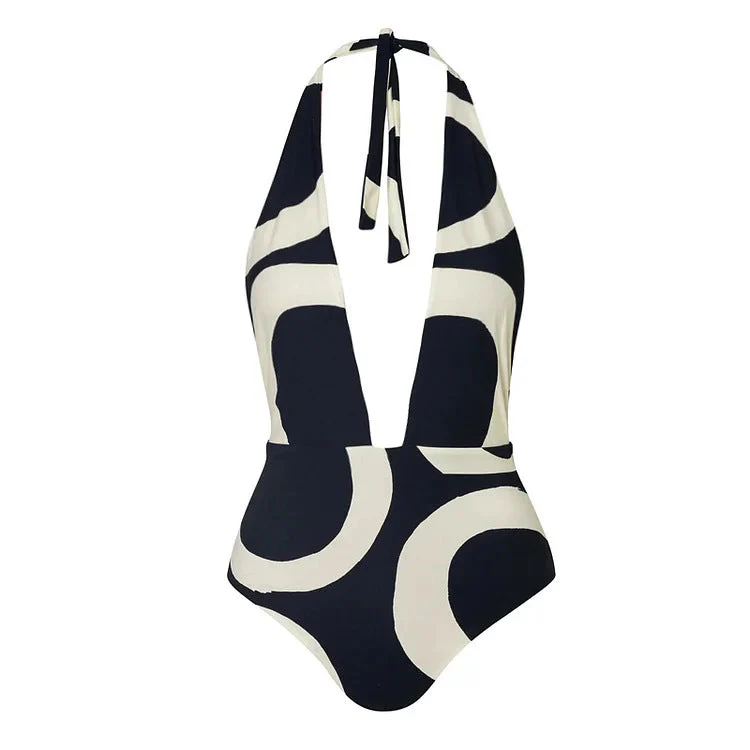 Polo Swimsuit Set - Black