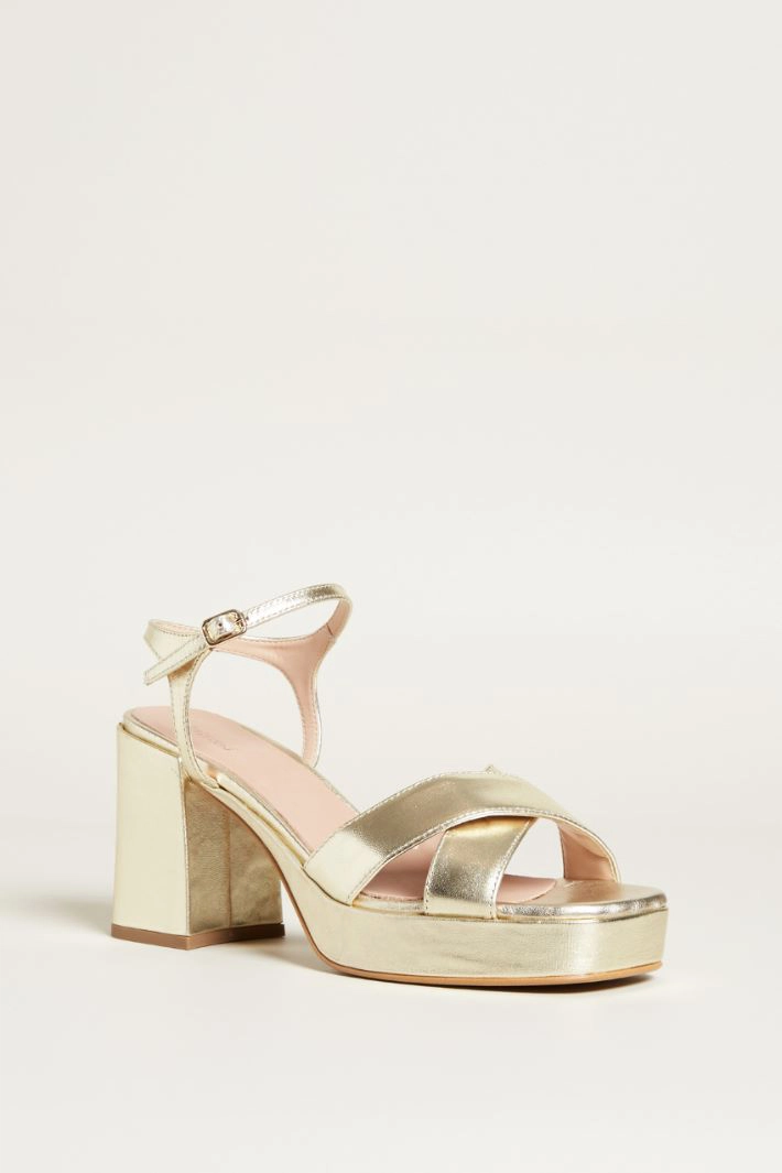Heeled sandals - GOLD
