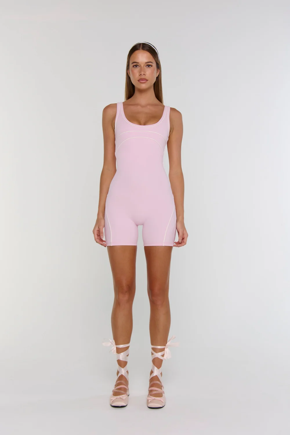 Astoria Airvíve Short Onesie - Pink/Cream