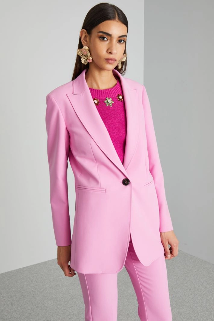 Double canvas blazer - PINK