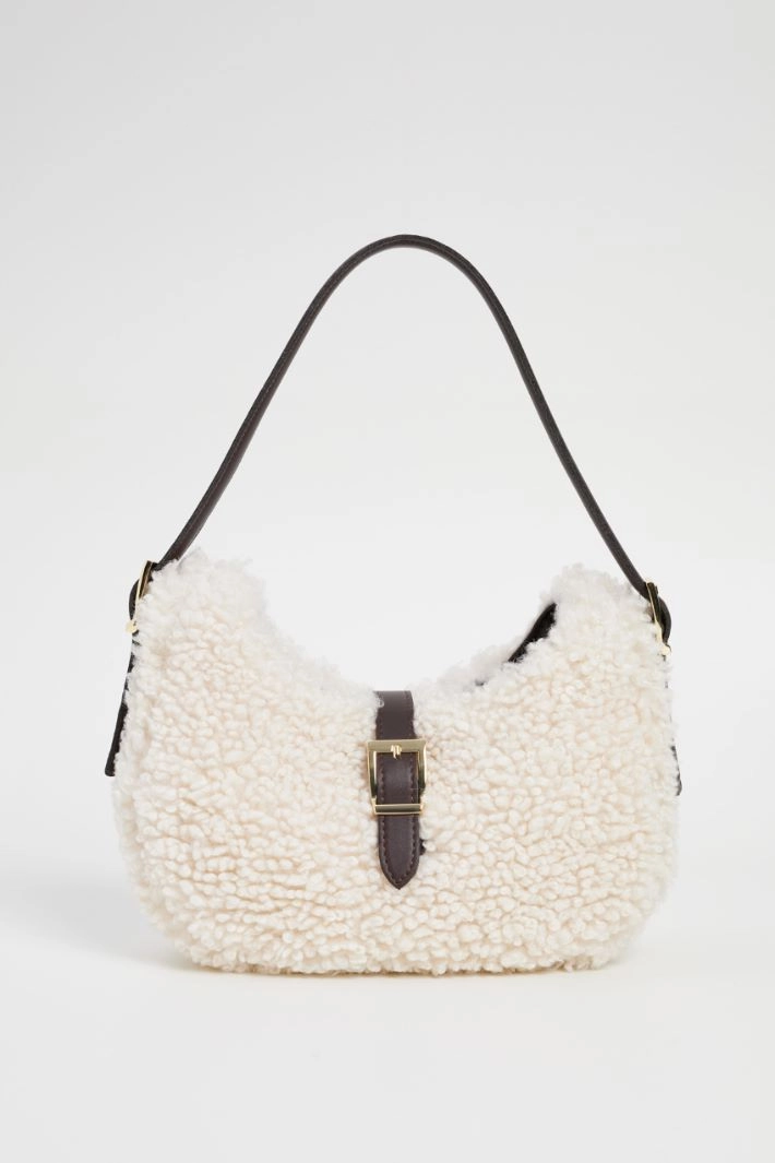 Plush effect bag - CREAM