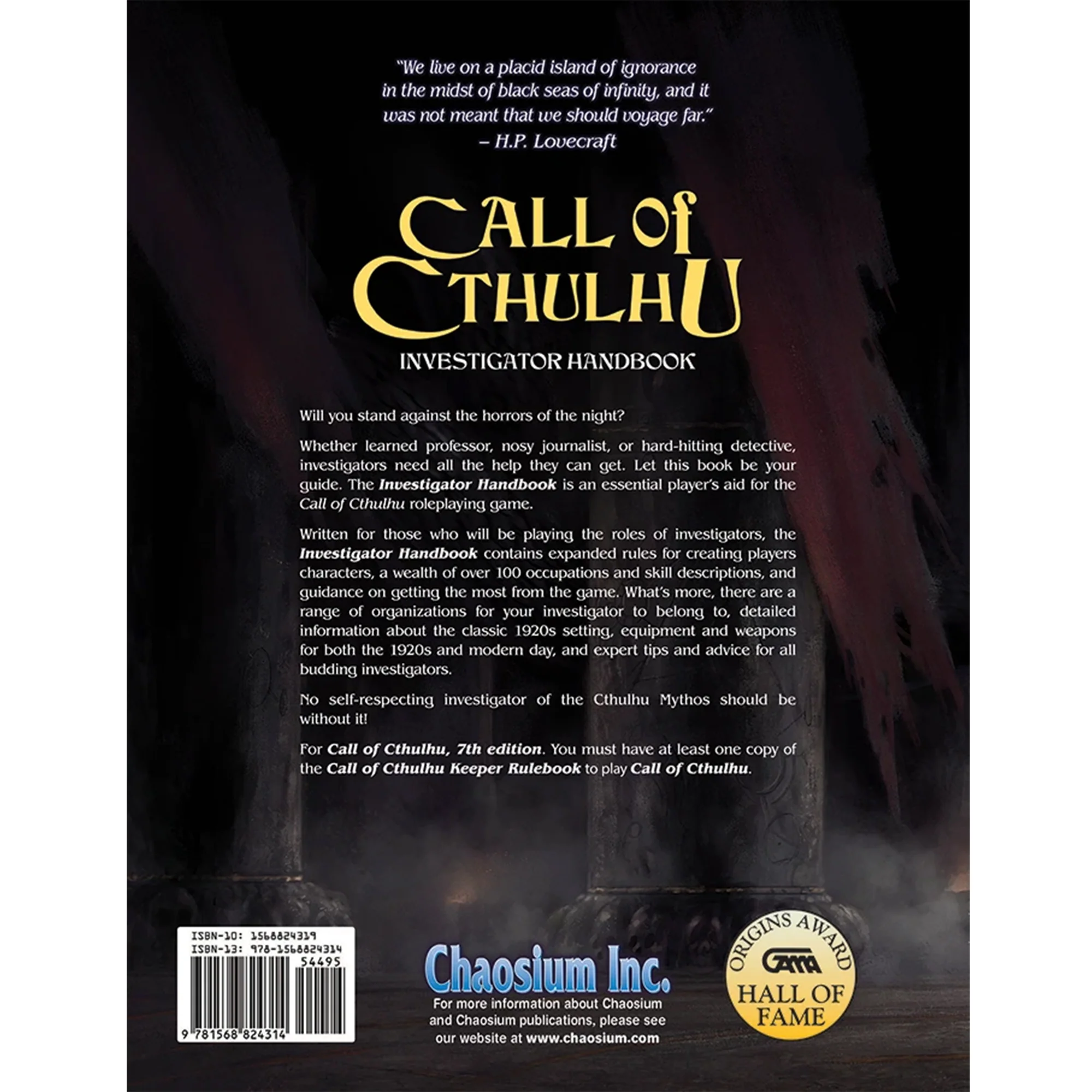 Call Of Cthulhu 7th Edition Investigator Handbook
