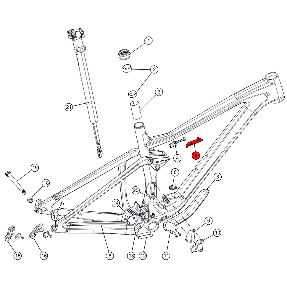 BMC Lockbody Cover for Speedfox 01/02 as from 2018 - 301198