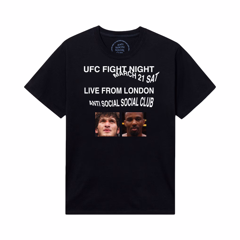 UFC x ASSC Live T-Shirt - Black - Mens