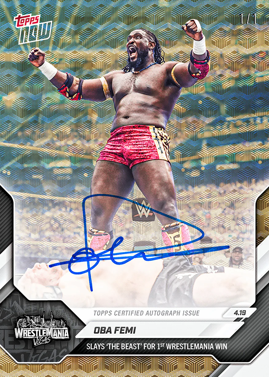 Oba Femi - 2026 WWE Topps NOW® - Card 44