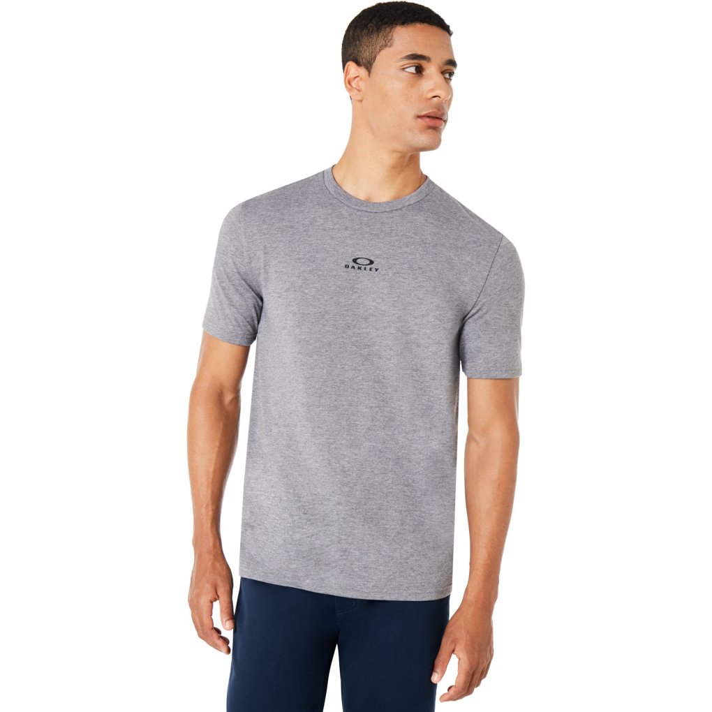 Oakley Bark New Short Sleeve Shirt Men - Athletic Heather Grey