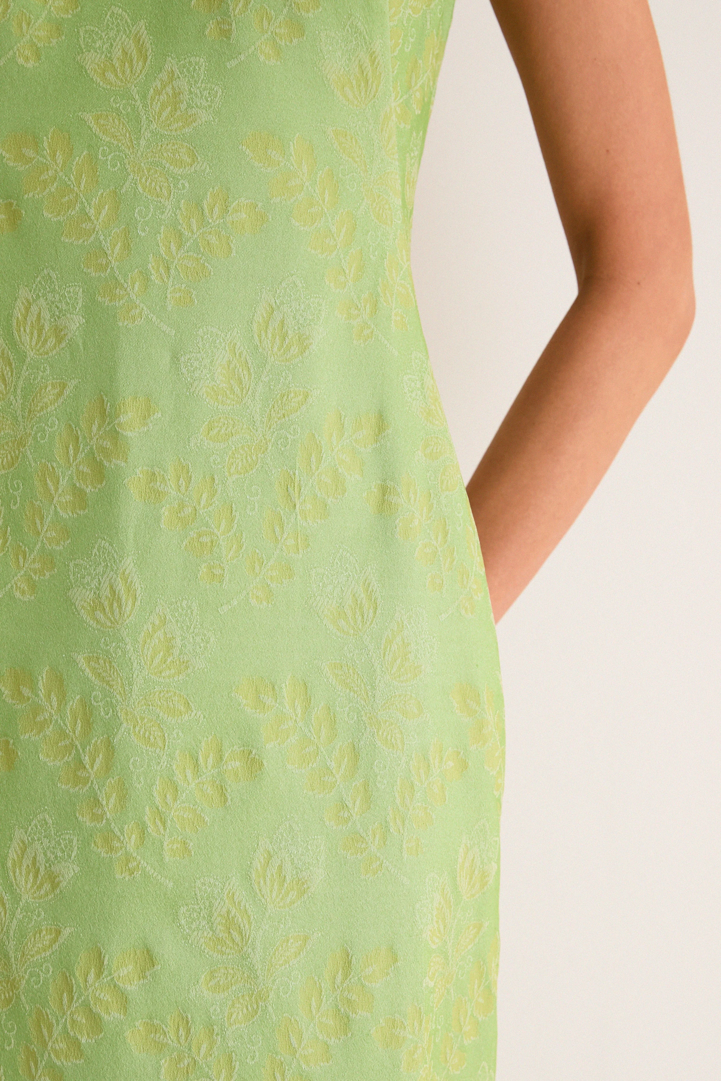 Tuileries Vine Stretch Jacquard Romy Midi Dress