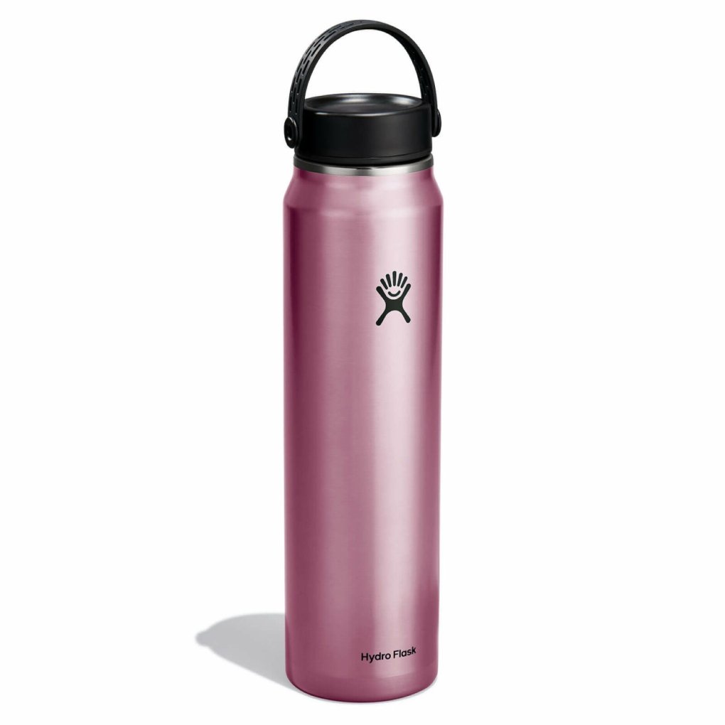 Hydro Flask 40 oz Lightweight Wide Mouth Trail Series - Insulated Bottle + Wide Flex Cap B - 1182 ml - Tourmaline