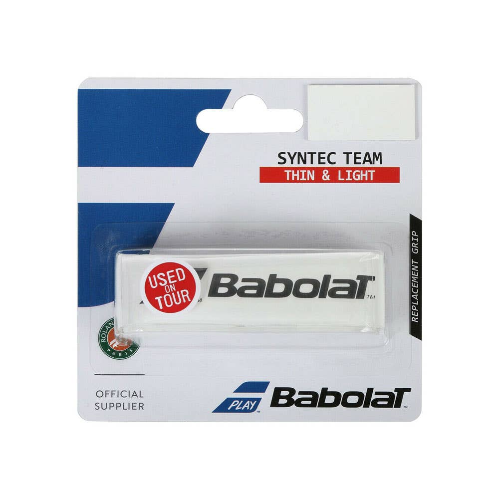 WHITE BABOLAT SYNTEC TEAM GRIP