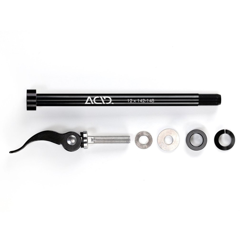 ACID Thru Axle for Bike Trailer | M12x1.0 - 142-148 mm - black