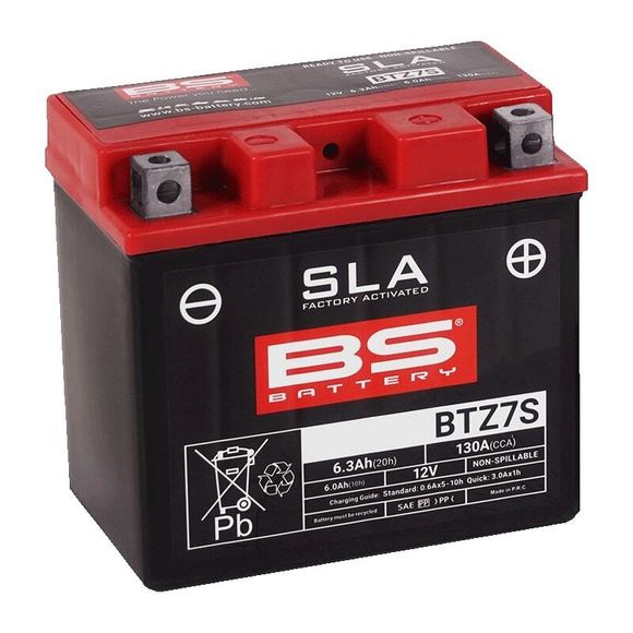 Batterie BS Battery SLA sans entretien activé usine - BTZ7SRef : BSB00008A / 1148726