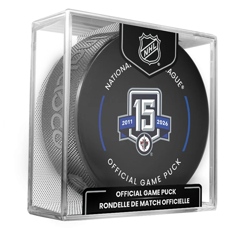 Winnipeg Jets 15th Anniversary 2025-26 NHL Official Game Puck
