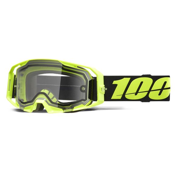 100% ARMATIC ENDURO MOTO cross mask - Clear Screen 2026 - Yellow / BlackRef: CE1602 / 50070-10004