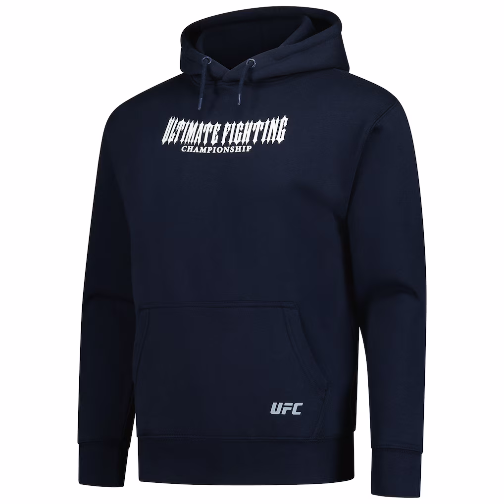 Men's Navy UFC Globe Graphic Hoodie