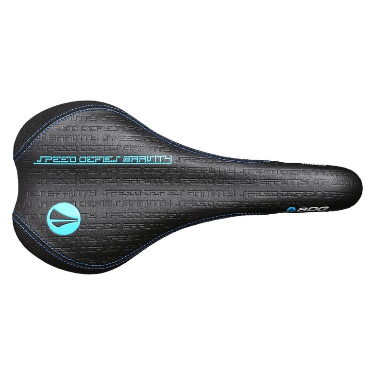 SDG Circuit MTN Ti-Alloy Saddle - black/cyan