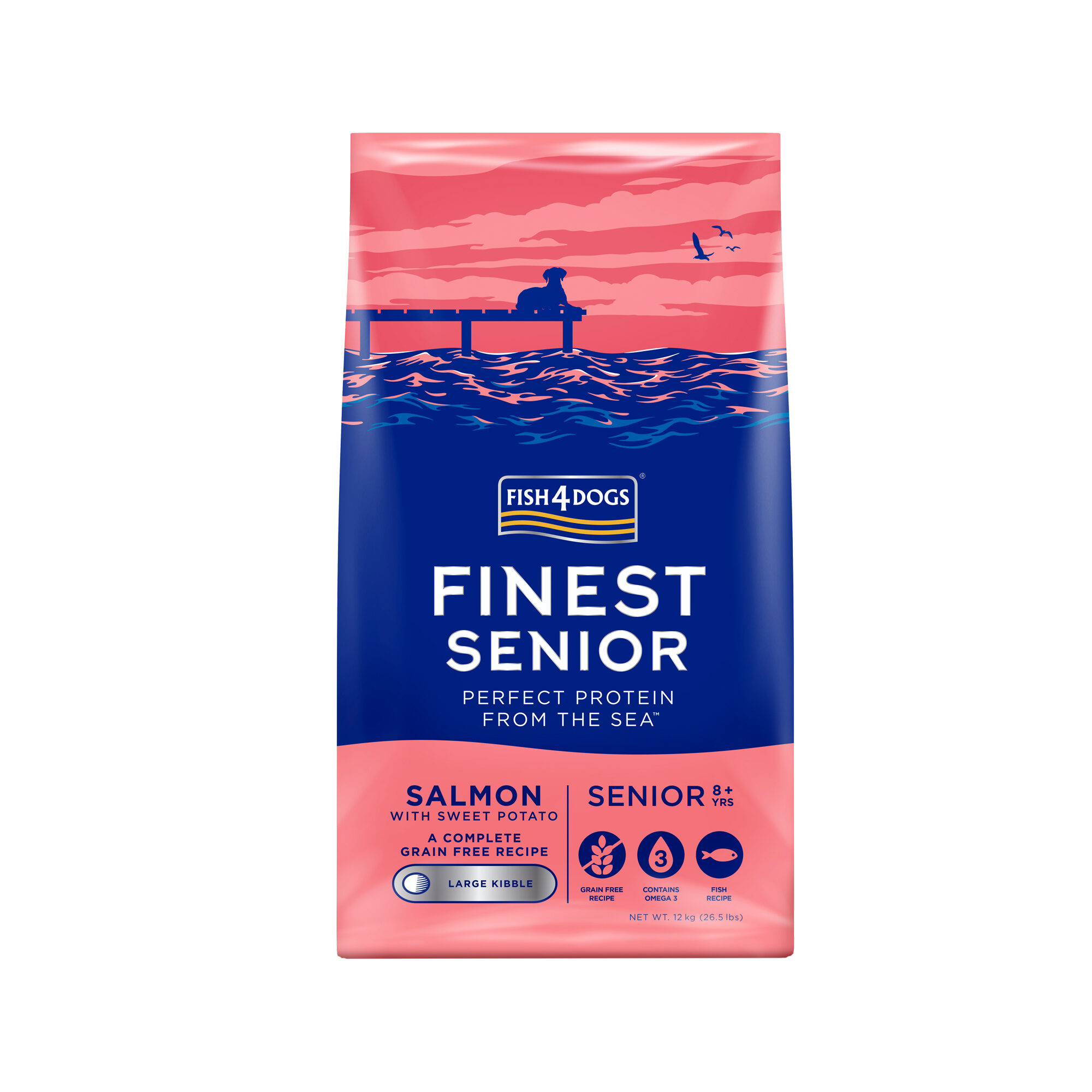 Finest Senior Salmon with Sweet Potato - (Large Kibble) - 1.5 kg
