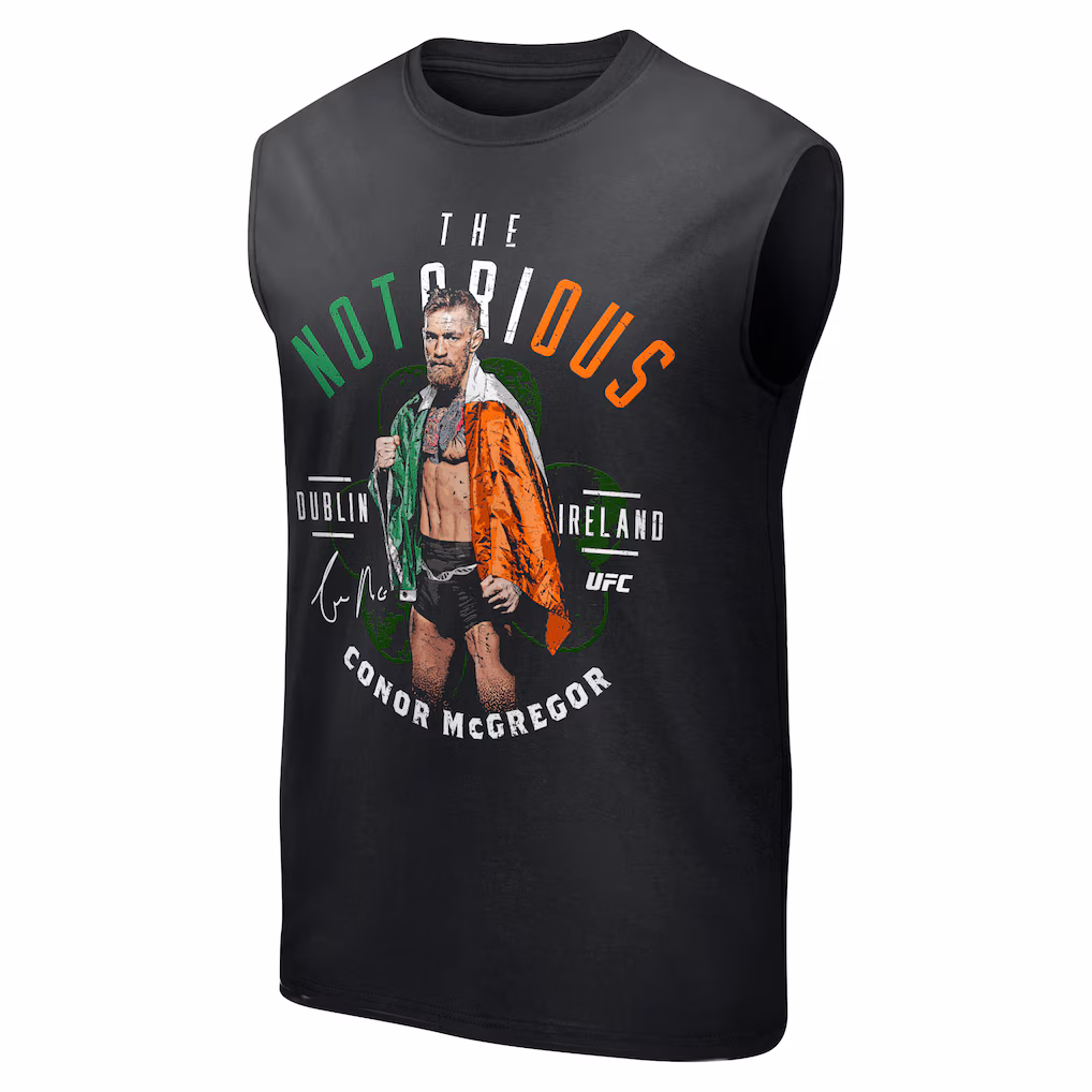 UFC Conor McGregor The Notorious Pose Tank - Black - Mens