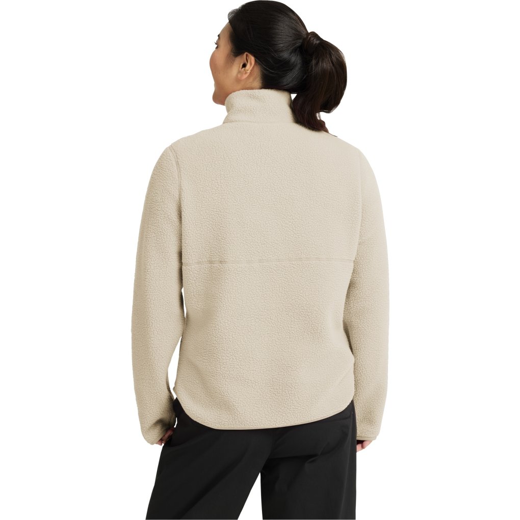 Jack Wolfskin Lite Curl Half Zip Pullover Women - oyster