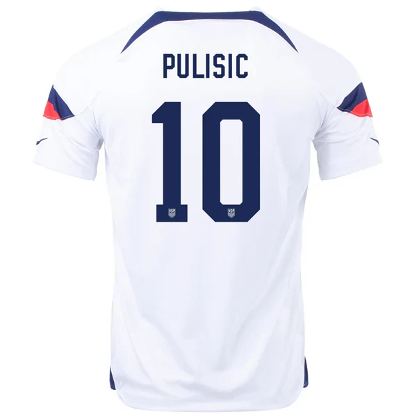 United States Christian Pulisic Home Jersey 22/23 (White/Loyal Blue)