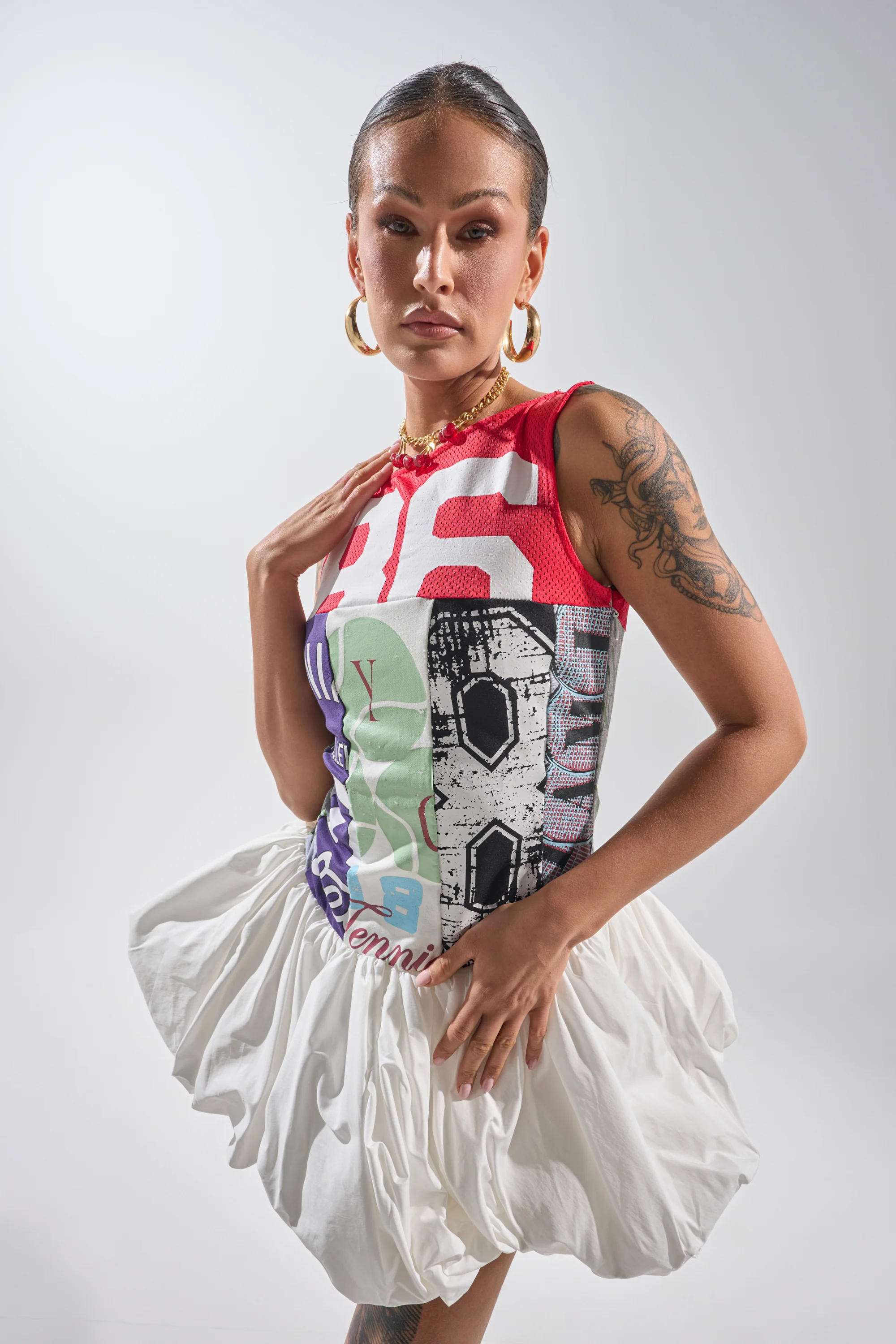 Team Spirit Bubble Mini Dress