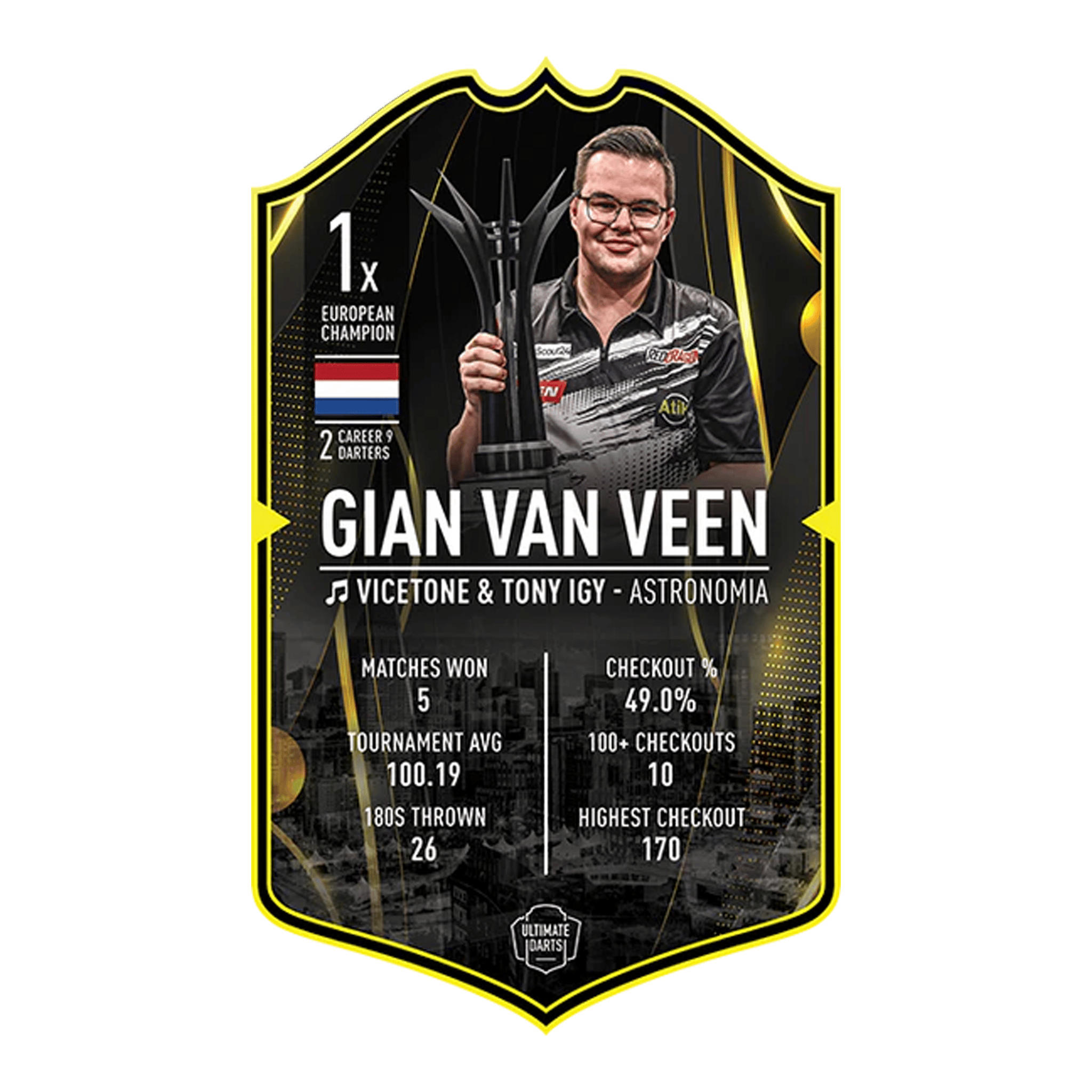 Ultimate Darts Card - Gian Van Veen