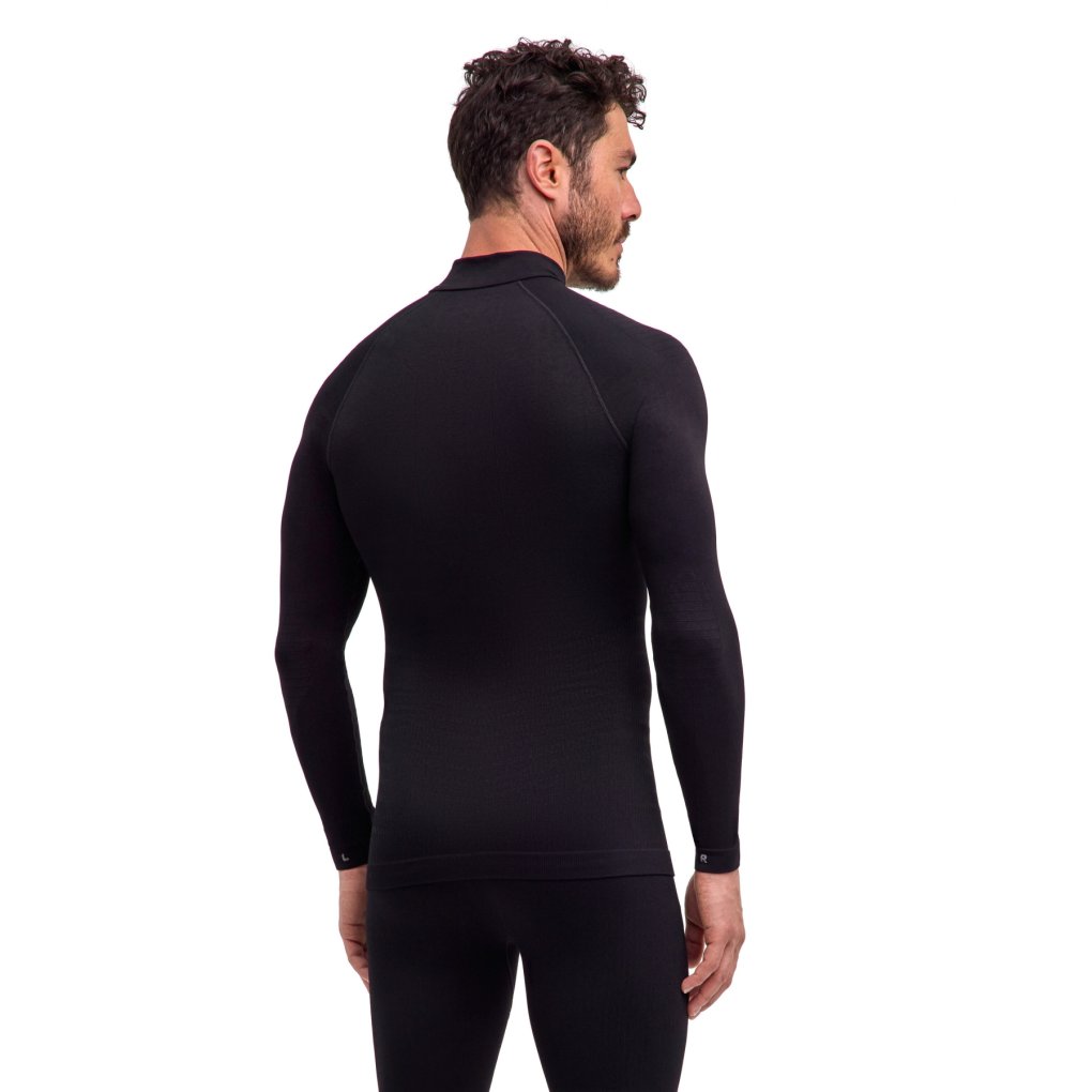 Falke Maximum Warm Half-Zip Longsleeve Shirt Men - black 3000 (33522)