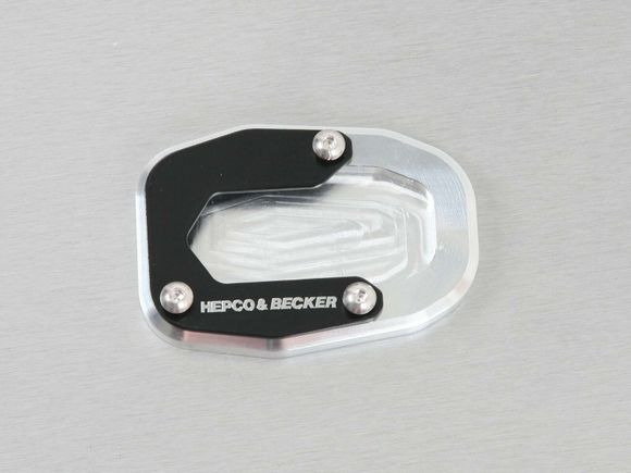 Hepco & Becker side stand extension - black/silver UniversalRef: Hbe02610A / 42117593 00 91
