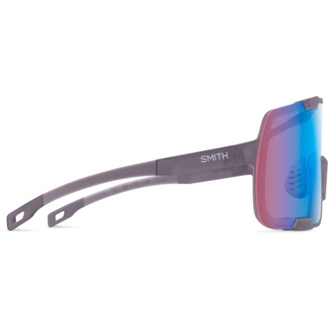 Smith Syncline Glasses - Matte Meteorite Crystal | ChromaPop Low Light Rose Blue Mirror